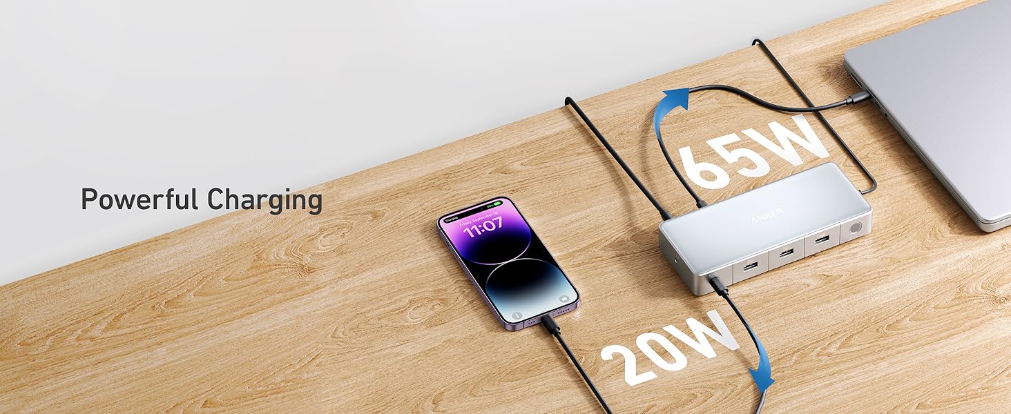 Anker 553 USB C Docking Station with KVM Switch Dual 4K Monitor