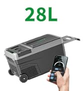 Amazon.co.jp: F40C4TMP ポータブル冷蔵庫 車載冷蔵庫 28L -22℃～10