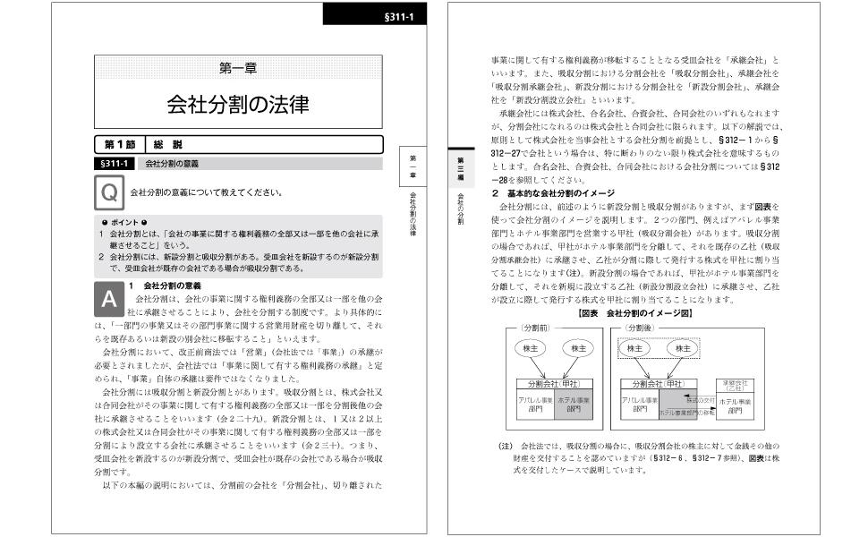 令和7年3月改訂／Q&A 企業再編のための 合併・分割・株式交換等の