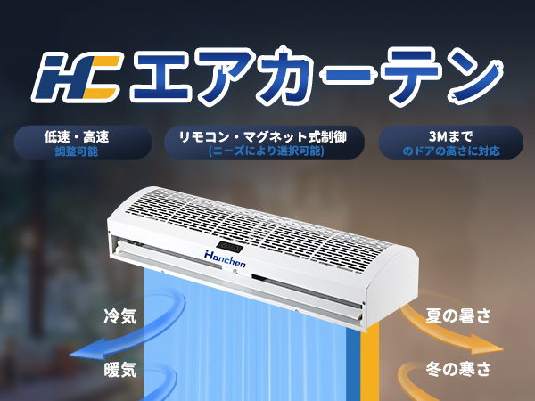 Amazon.co.jp: Hanchen エアーカーテン 換気扇 サーキュレーター