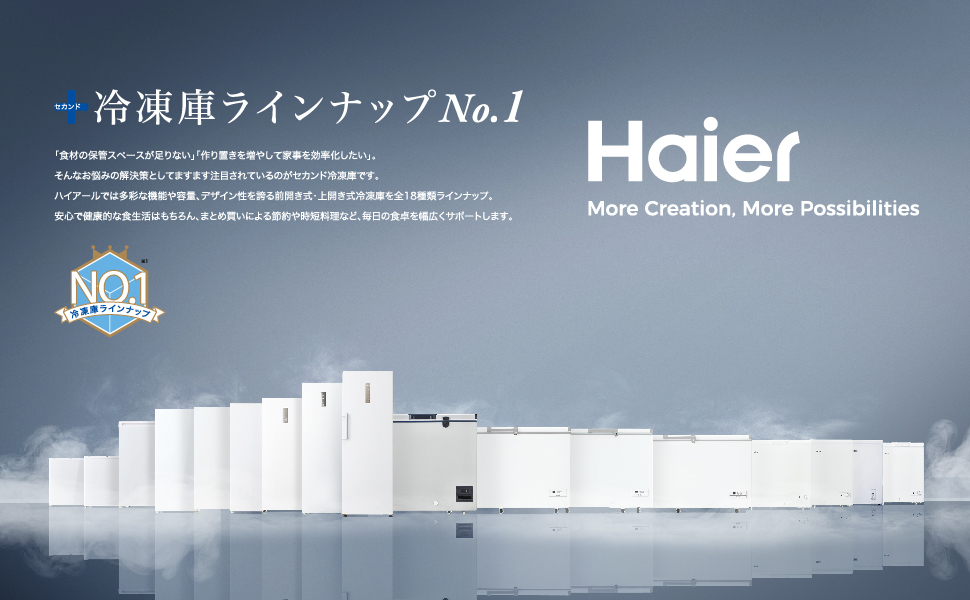 Amazon | ハイアール(Haier) 33L 前開き式 小型冷凍庫 JF-NU33A(W