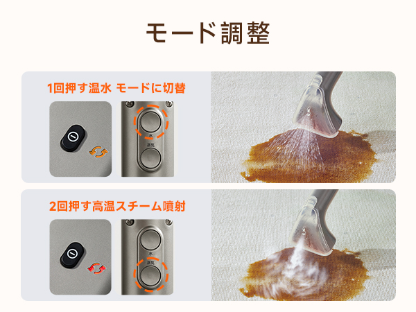 Amazon.co.jp: 【100℃蒸気噴射×18000Pa超強吸引力×60℃加熱お湯】 uwant
