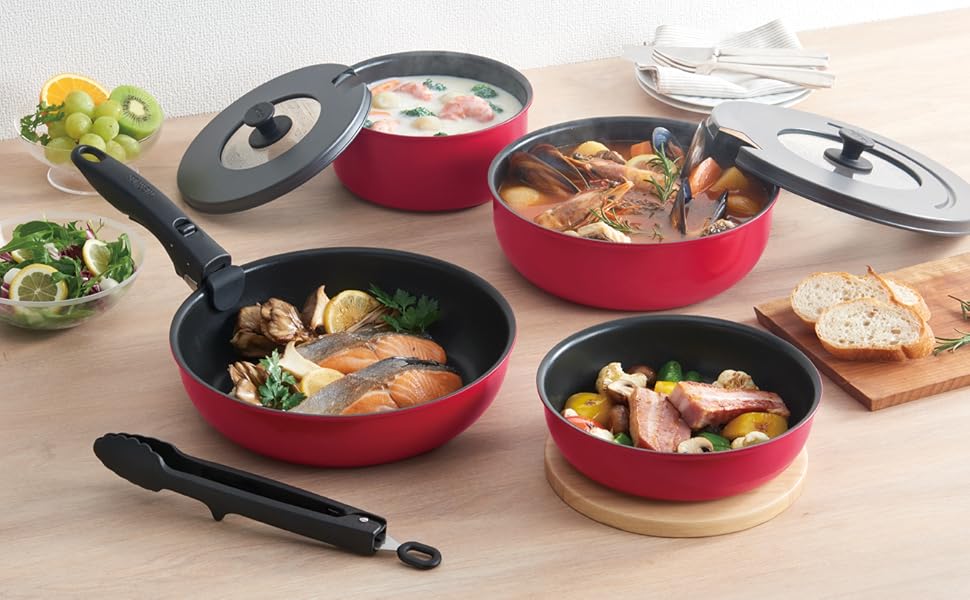 Amazon.co.jp: サーモス デュラブルシリーズ 取っ手のとれるフライパン