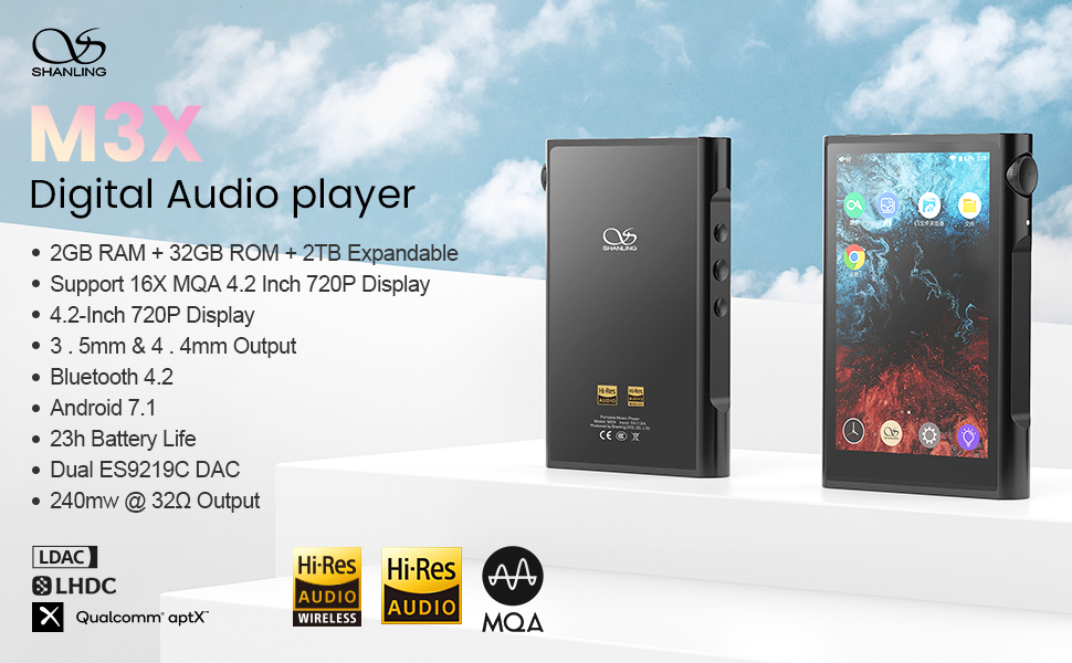 Amazon.com: SHANLING M3X MP3/MP4 Player Portable High Resolution