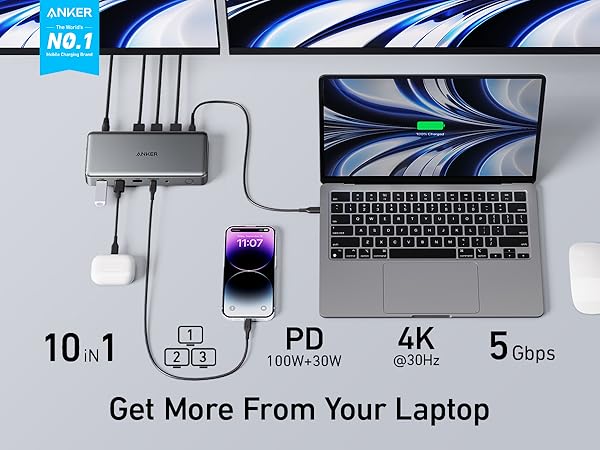 Amazon.com: Anker 10-in-1 USB C Docking Station, Displaylink