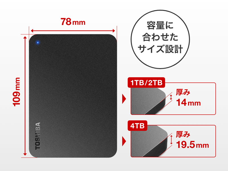 Amazon | 【Amazon.co.jp限定】 東芝 TOSHIBA 外付け ポータブル