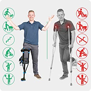 Amazon | iWALK3.0 – オリジナルのハンズフリー膝松葉杖 - 松葉杖や膝