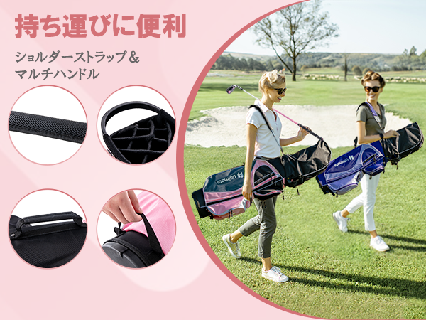 Amazon.co.jp: GYMAX レディース ゴルフクラブセット ゴルフ完全セット