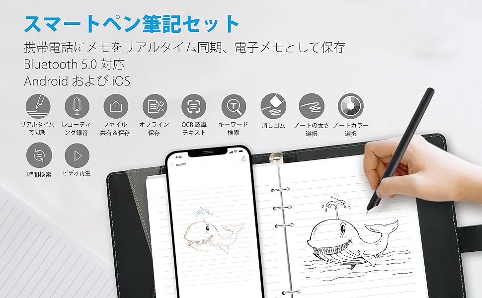 Amazon | Ophaya smartpen スマートペン 電子ノート ライティング