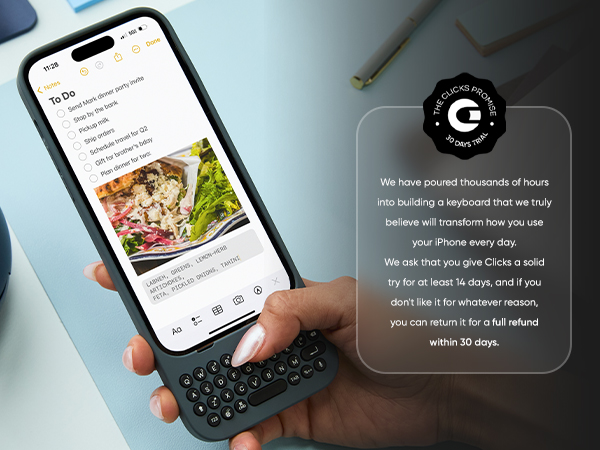 Amazon.com: Clicks Keyboard for iPhone 15 Pro Max – Keyboard Case