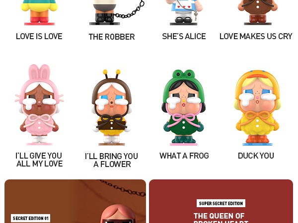 Amazon.com: POP MART Crybaby Crying Again Series Figures, Crybaby