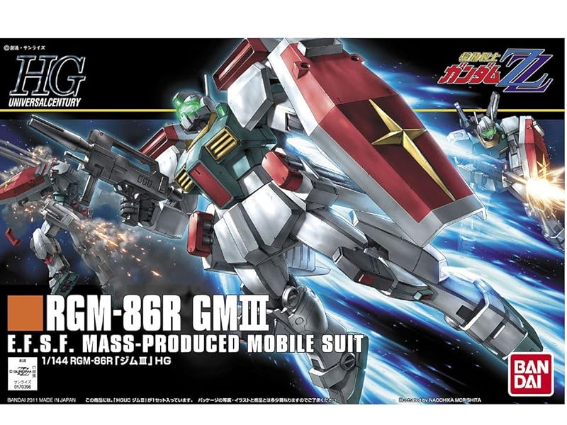 Amazon | HGUC 機動戦士ガンダムZZ RGM-86R ジムIII 1/144スケール