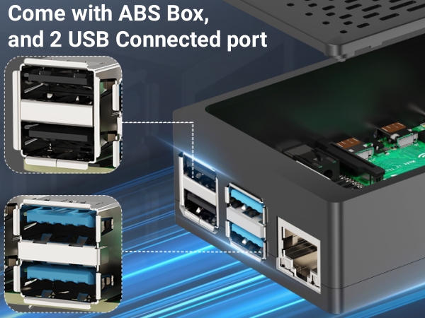 Amazon.com: Vemico Raspberry Pi 4B 4GB Kit with 32GB Card 5V3A