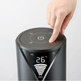 Amazon | Kirala Air Mare マーレ アイスブラック 縦型扇風機 タワー