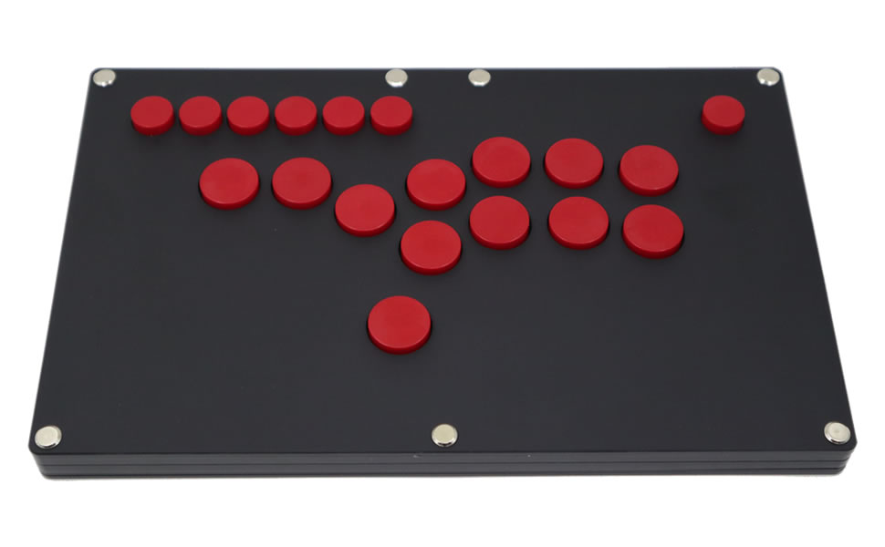 Amazon.co.jp: FightBox B1-PC-B-R超薄型オールボタン Leverless