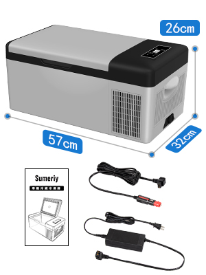 Amazon.co.jp: Sumeriy 車載冷蔵庫 18L -20℃～20℃ 急速冷凍 2WAY電源