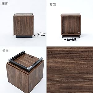 Amazon｜LOWYA ロウヤ サイドテーブル ベッド横 ベッドサイドテーブル