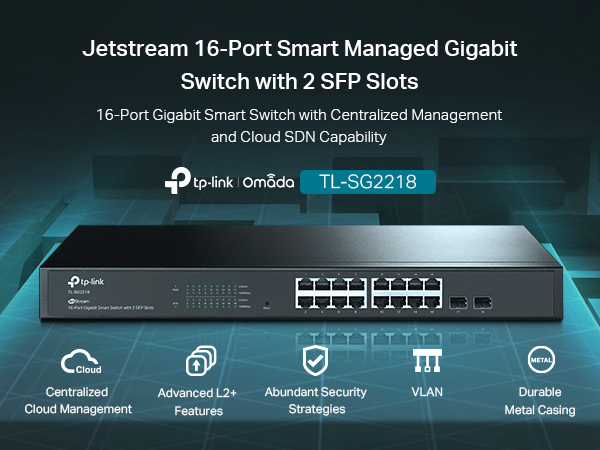 Amazon.com: TP-Link TL-SG2218 | 16 Port Gigabit Smart Managed