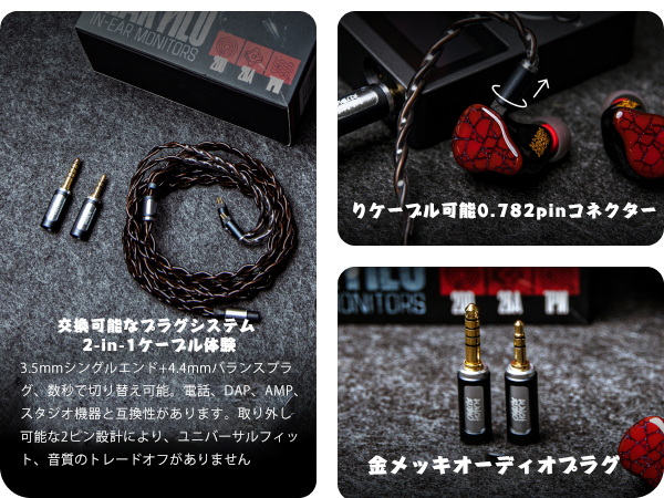 Amazon.co.jp: Linsoul Punch Audio Martiloハイブリット型(1プラナー+