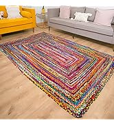 Amazon.com: RAJRANG Large Chindi Rag Rug Braided Cotton Reversible