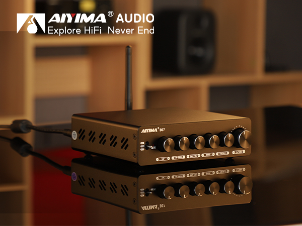 Amazon.co.jp: AIYIMA B07 2.1チャンネル HIFI BLuetooth5.2 パワー