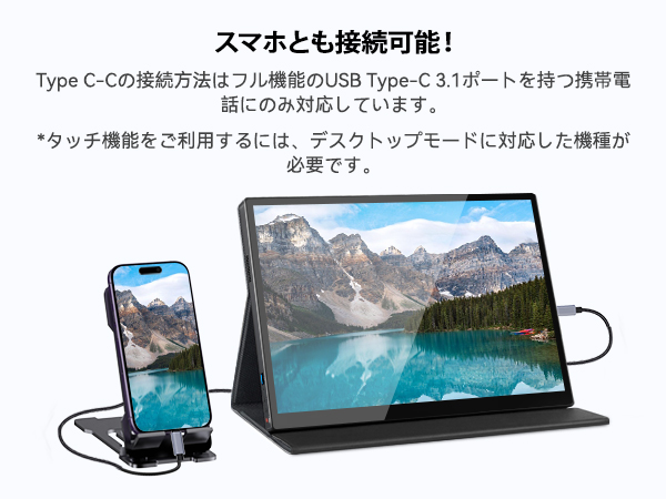 Amazon.co.jp: CASKING モバイルモニター 10.5インチ タッチパネル 10