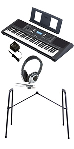 Amazon.co.jp: YAMAHA PSR-E373 Xスタンドセット 61鍵盤 ポータブル