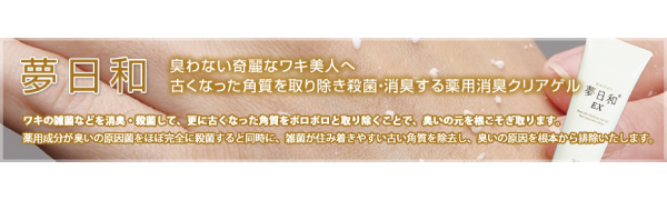 Amazon | 夢日和 【医薬部外品】薬用消臭クリアゲル デオドラント