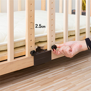 Amazon.co.jp: RiZKiZ 木製ベビーベッド 120×70cm 【ナチュラル】 SG