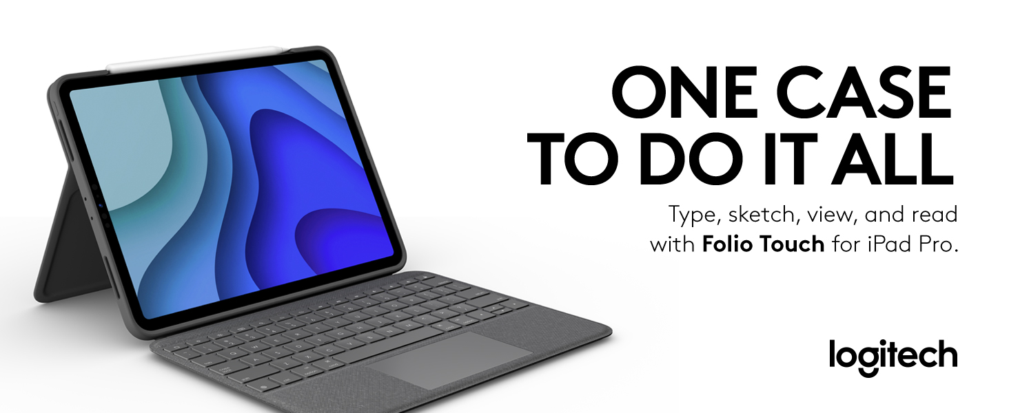 Amazon.com: Logitech Folio Touch iPad Keyboard Case with Trackpad