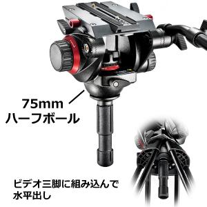 Amazon | Manfrotto ビデオキット カーボンファイバー三脚 504HD-535K