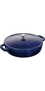 Amazon｜staub ストウブ 「 ブレイザー ソテーパン グランブルー 24cm