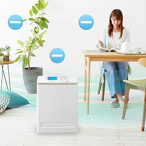 Amazon.co.jp: アイリスオーヤマ モニター付き空気清浄機 25畳