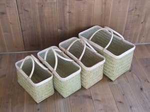 Amazon | 岩手県二戸 鳥越竹細工 スズ竹 篠竹 市場かご 尺四 W44cm