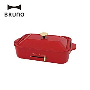 Amazon | BRUNO コンパクトホットプレート [ レッド / 5種プレート
