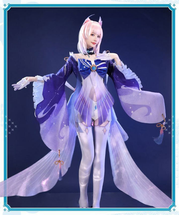 三分妄想 原神 Genshin 珊瑚宮心海 さんごのみやここみ コスプレ衣装