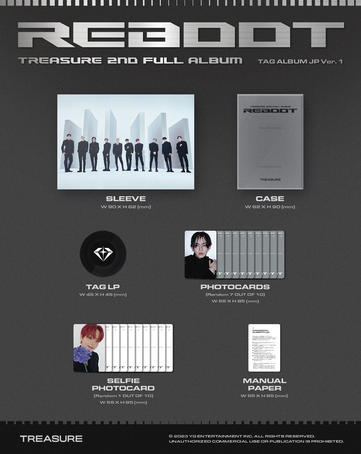 2nd FULL ALBUM『REBOOT』 - DISCOGRAPHY | TREASURE（トレジャー