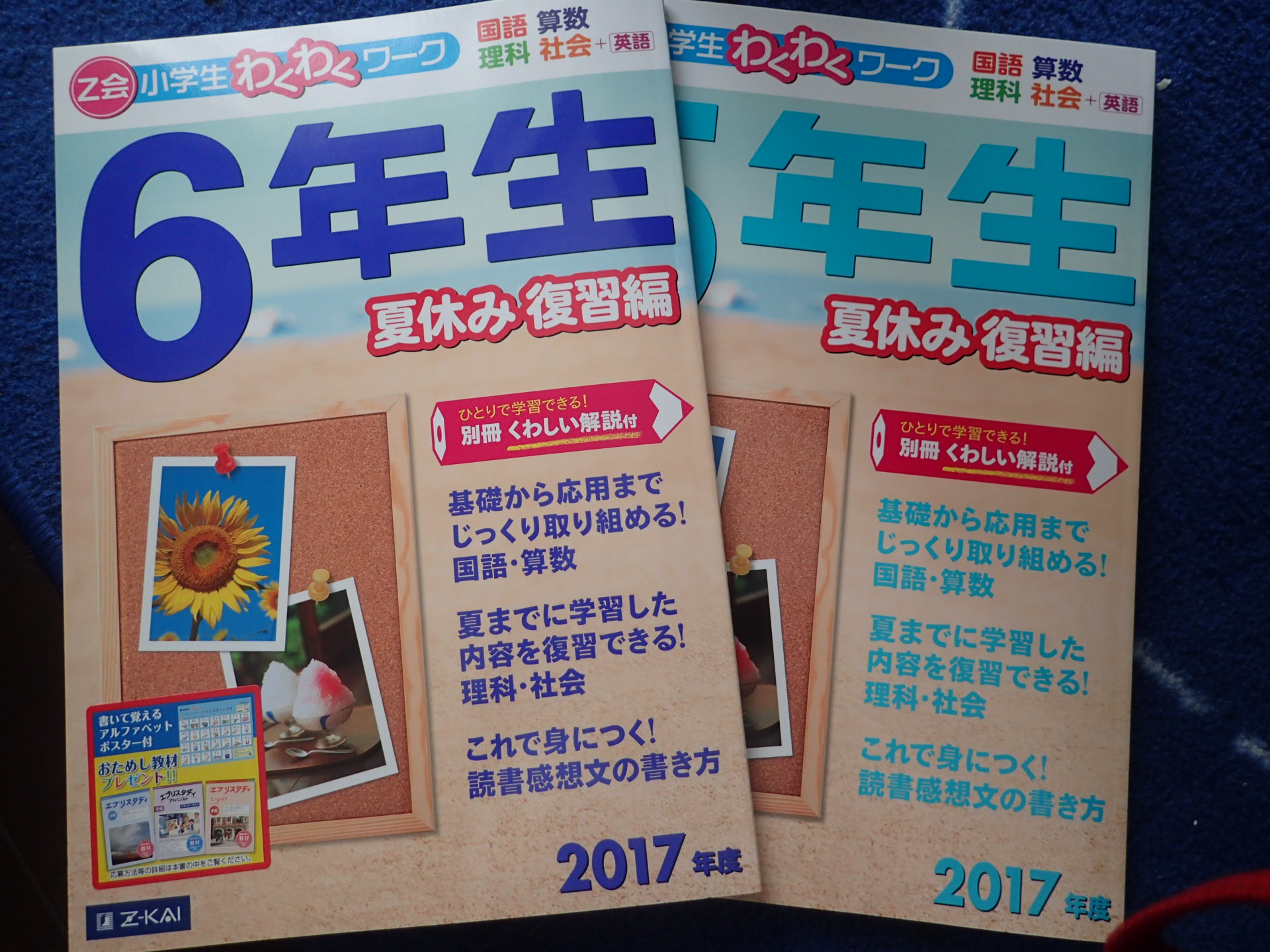 Z会小学生わくわくワーク」夏休み復習ドリルの中では多少難易度高し