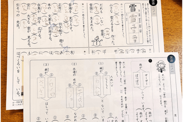 七田式継続3年目！小学生プリント思考力国語2年生をブログで口コミ -