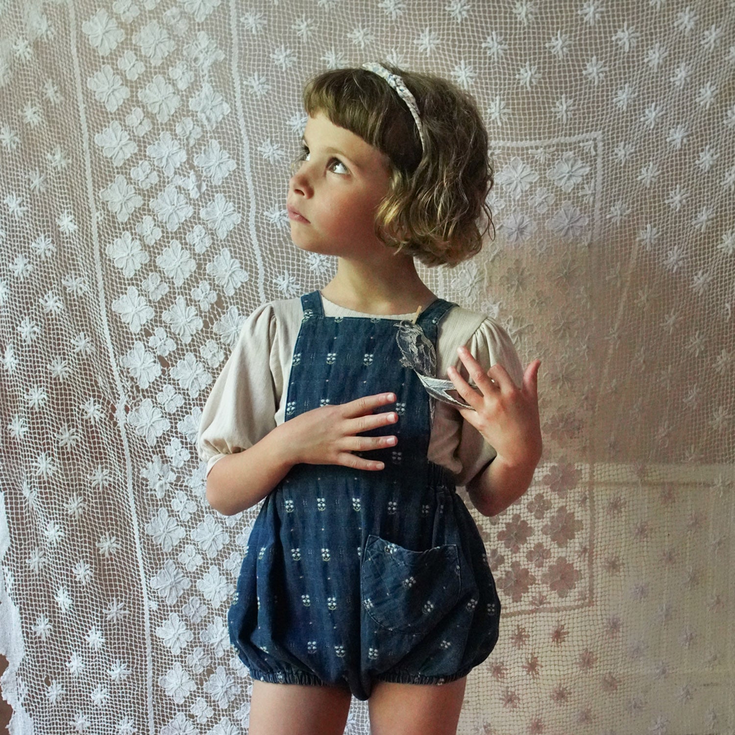 新品Soor Ploom Frill Tee 6Y Dove Pointelle 新品Soor Ploom Frill