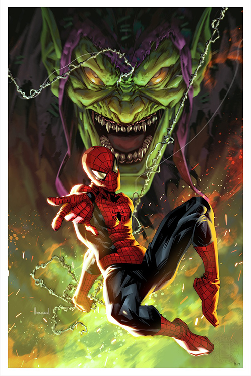 マーベルコミック/ スパイダーマン vs グリーンゴブリン by ケール