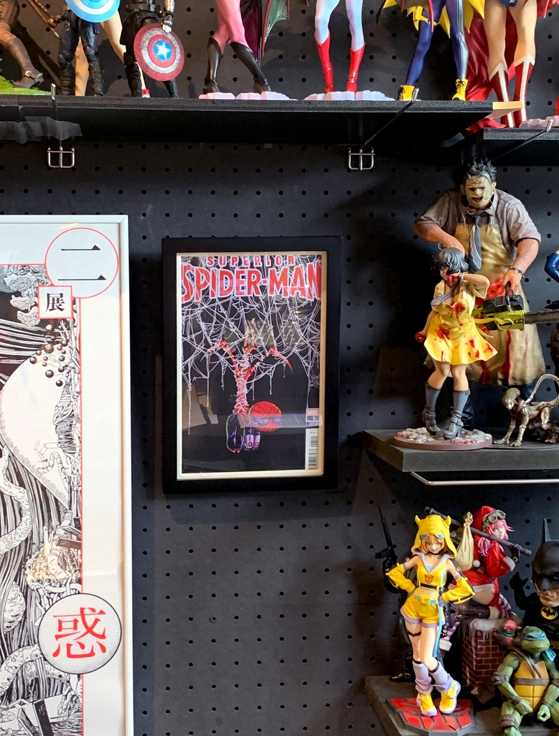 豆魚雷オリジナル/ アメコミリーフ用木製フレーム（ブラック）