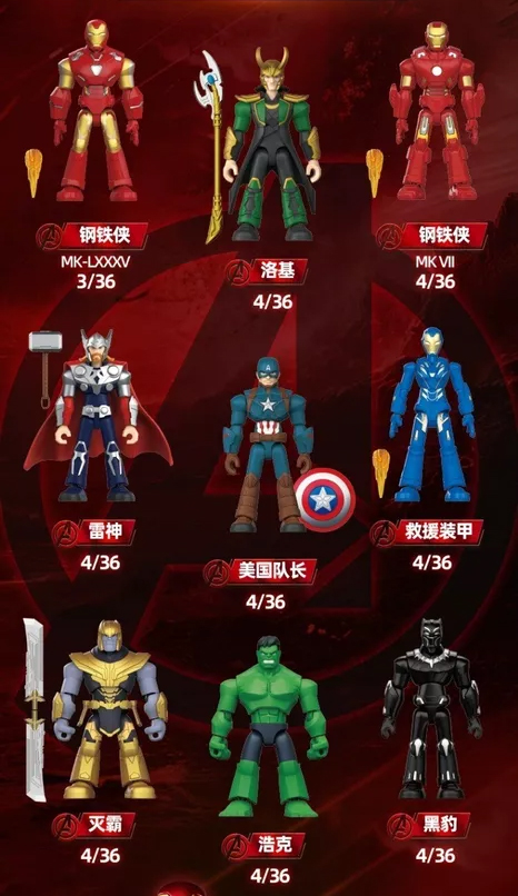 アベンジャーズ インフィニティ・サーガ/ Blokees トレーディング