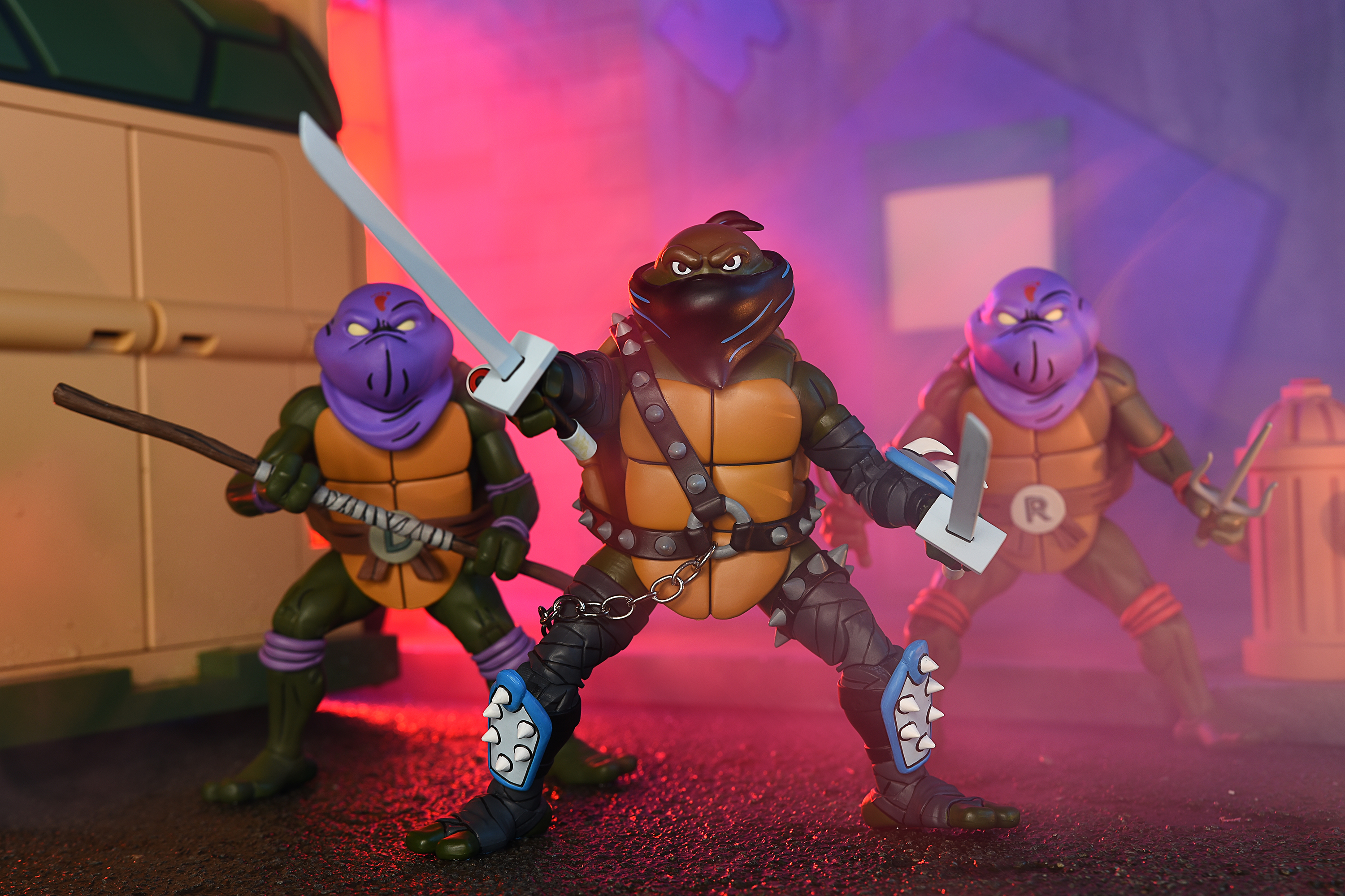 豆魚雷限定】TMNT Cartoon animation/ ダークレオナルド 7インチ