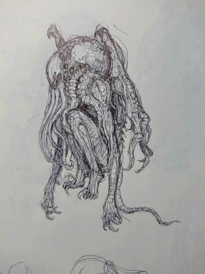 クトゥルフ（Cthulhu）by 米山啓介 塗装済み完成品（ver.II）