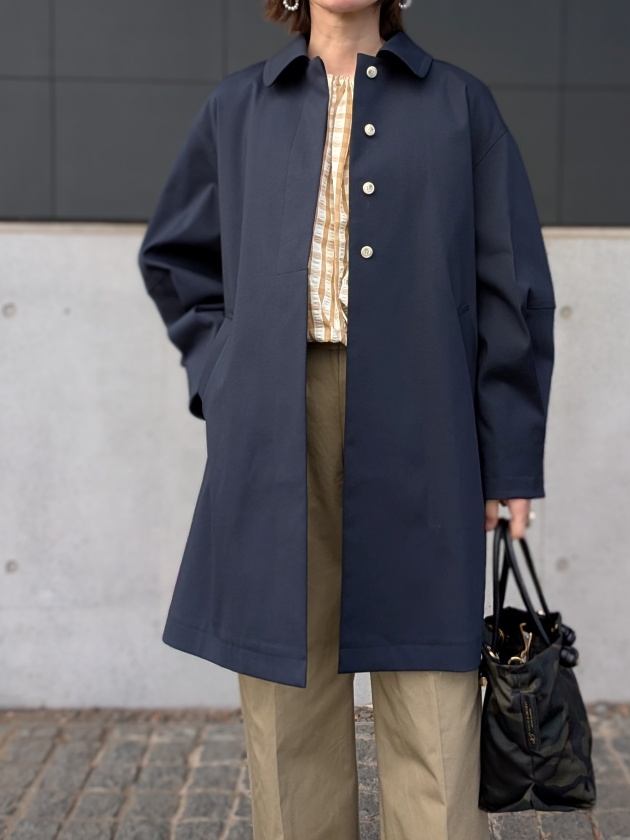 passione】パシオーネ ステンカラーパフスリーブコート | MANO（マーノ