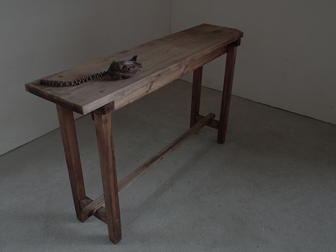 G03647 アンティーク 木味の良い古い長机 カウンター | MANSIKKA