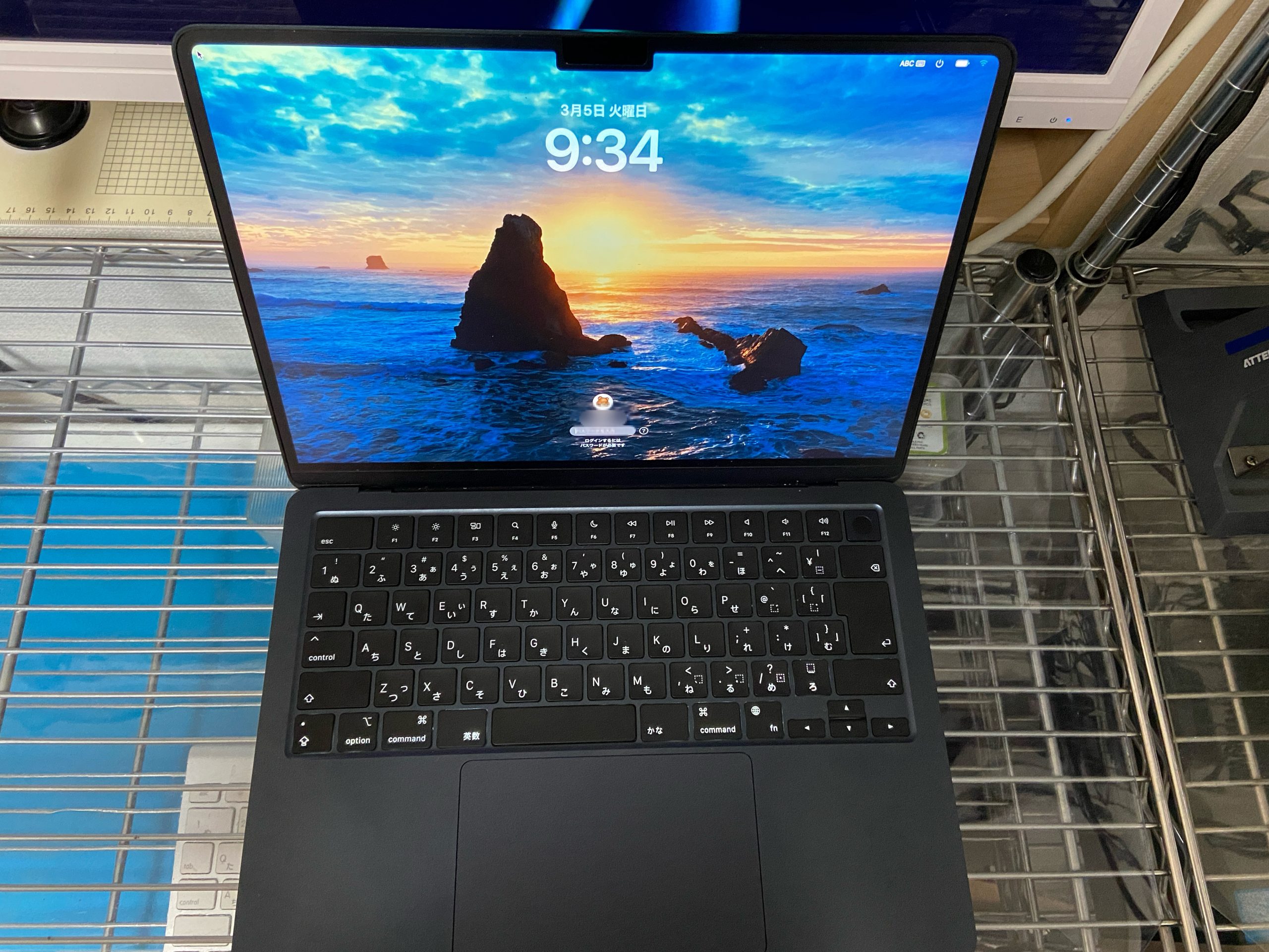 液体こぼし】MacBook Air (M2, 2022)‎モデルのキーボード交換修理