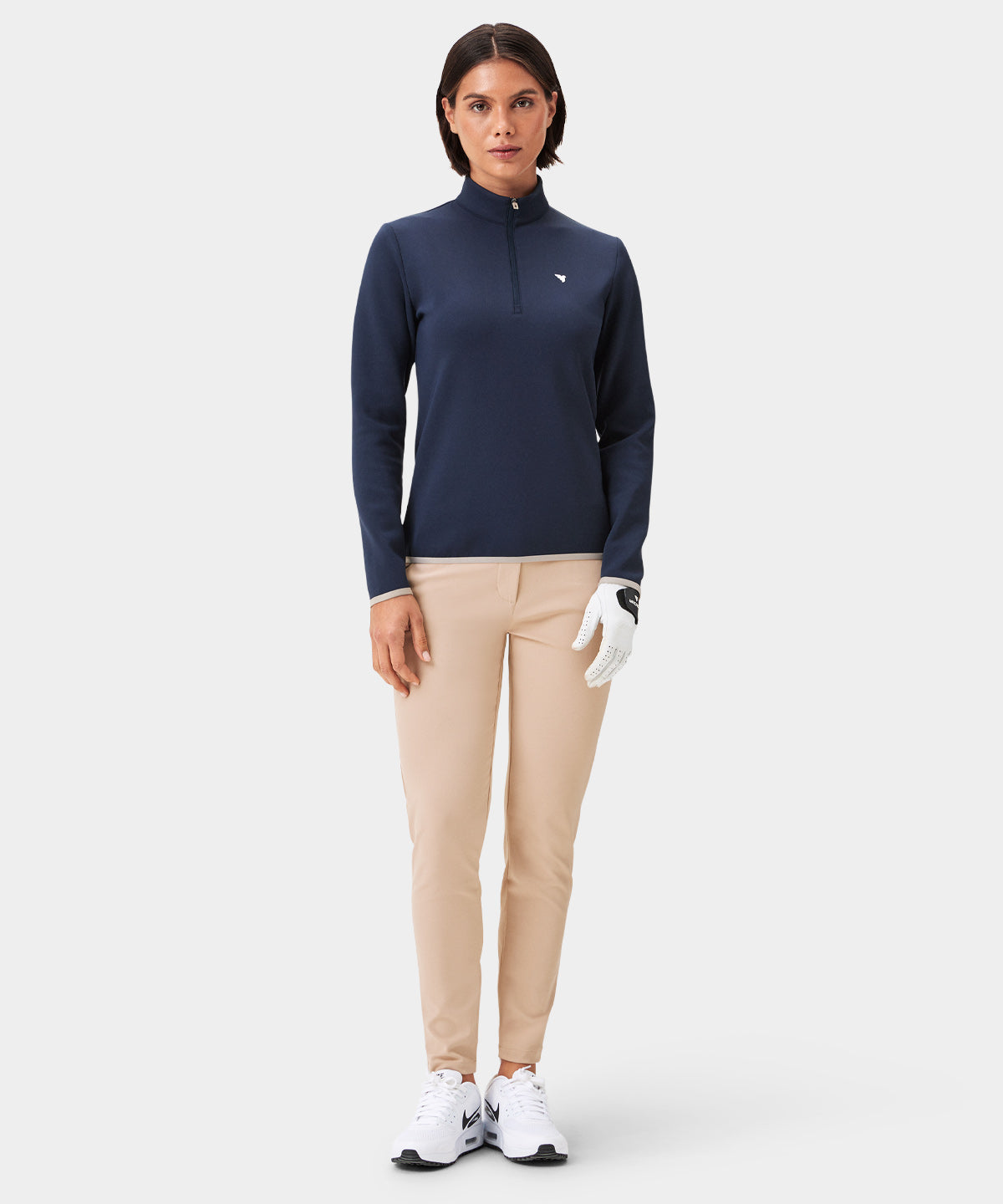 Women's Dark Blue Therma Quarter Zip - Macade Golf