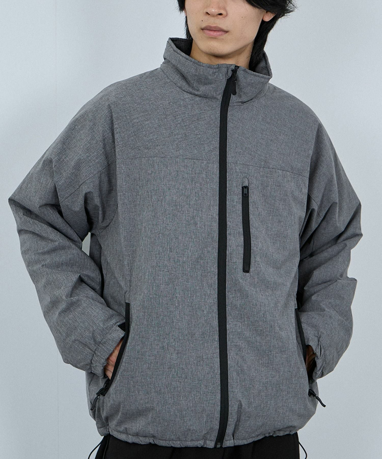 NAVY シャットアウター SOLOTEX(R)使用 裏シャギースタンドジャケット